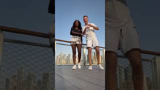 Teaching him some dance moves 😅😅. #shortsclip #love #shortsadoptme #lovestory