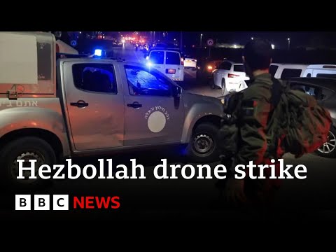 Video | Hezbollah drone strike kills four Israeli soldiers and injures 58 | BBC News