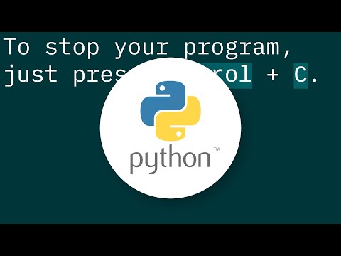 How To Stop Python Code From Running