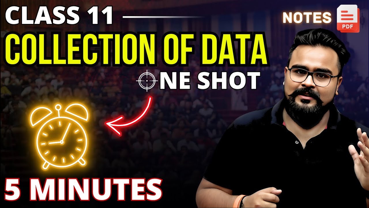Collection of data in statistics class 11 Chapter 2 one shot | GAURAV JAIN