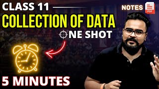 Collection of data in statistics class 11 Chapter 2 one shot | GAURAV JAIN