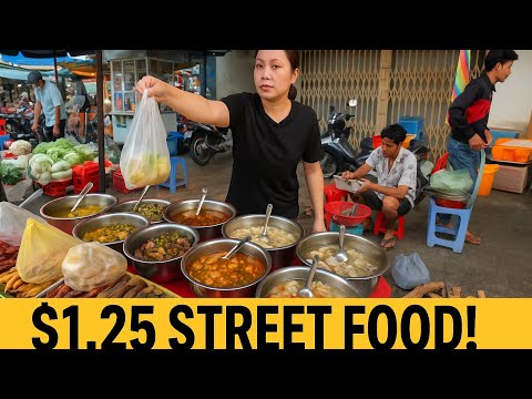 Inside CAMBODIA Street Food 2025 - Toul Tom Pong Market Walking Tour.