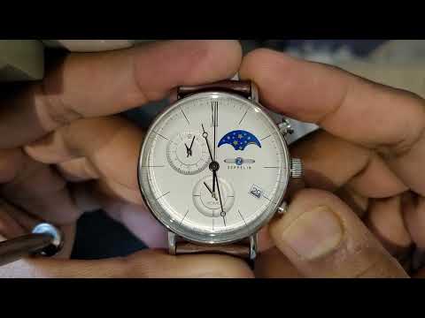 Zeppelin Watch Chronograph Hands Reset Article number 71984, LZ 120 Rome, ETA caliber G10.962