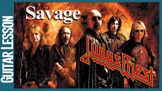 Judas Priest - Savage - Guitar Lesson