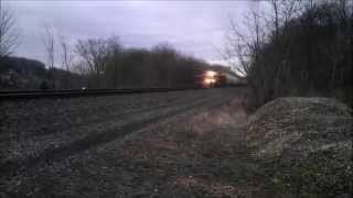 preview picture of video 'Norfolk Southern Intermodal Train Lynch Field Greensburg PA'