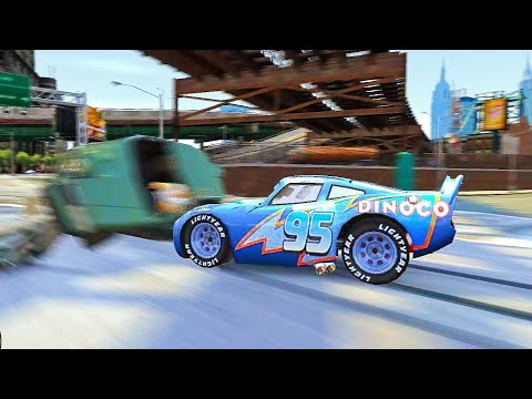 GTA 4 McQueen Dinoco Car Crashes Ep. 3 | GTA IV Car Crashes simulation