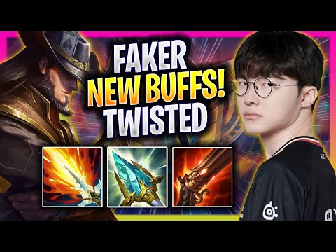 FAKER TRIES TWISTED FATE WITH NEW BUFFS! - T1 Faker Plays Twisted Fate MID vs Azir! | Season 2025