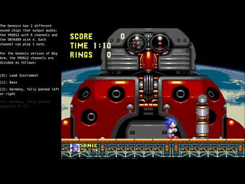 "De-mixing" Sonic Generations 3DS' Big Arm to run on Sega Genesis