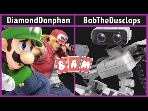 Smash @ BAM Cards 14 - DiamondDonphan (Luigi, Terry) vs. BobTheDusclops (ROB) -  SSBU Tournament