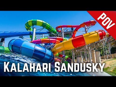 Waterslides at Kalahari Resort Sandusky, Ohio (2018 Edition)