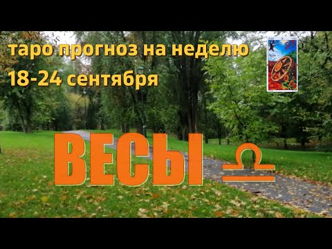 ВЕСЫ ♎️с 18 по 24 сентября.