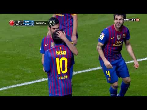 Messi Superhuman Assist vs Real Madrid to Eric Abidal !