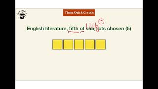 Solving Times Quick Cryptic Crossword