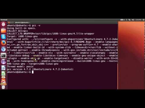 comment ouvrir gcc sur ubuntu
