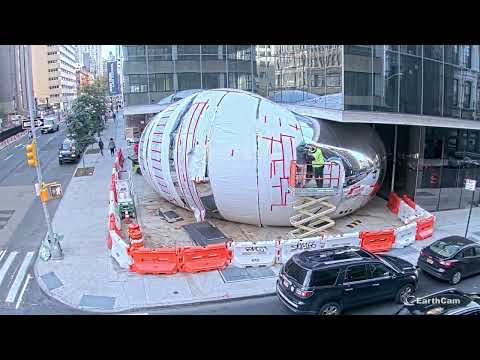 Time-Lapse of Anish Kapoor's Tribeca Sculpture Construction