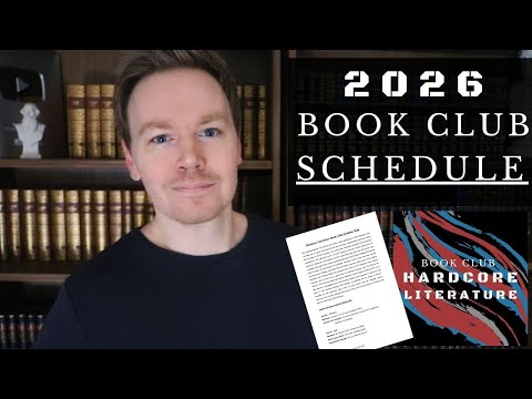 Revealing the Book Club Schedule for 2026 (Hardcore Literature)