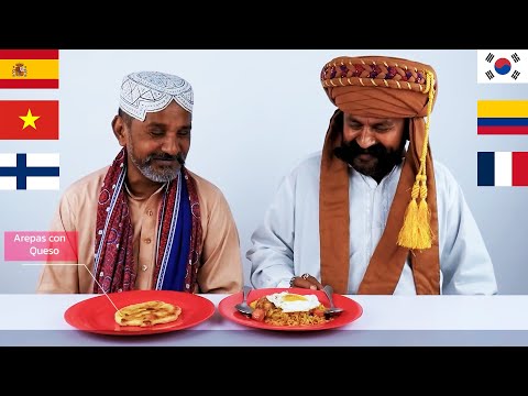 Breakfasts | Tribal People Try Food From Around the World - Ep 1