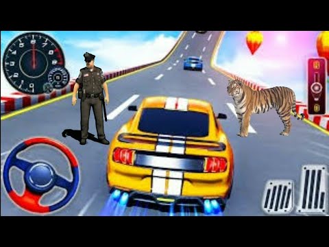 Muscle Car Stunts 2023 - Yellow Cars Gameplay - Gaming Dog PlayGame - Android Gameplay