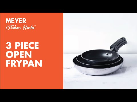 Pots and pans meyer 3 piece frypan set