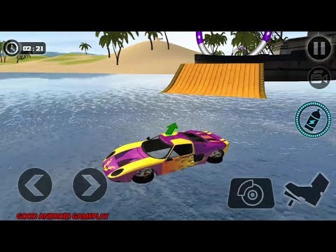 Floating Water Car Driving:New Car Unlocked -  Android GamePlay FHD