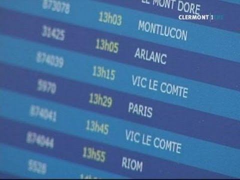 SNCF : les nouveaux horaires de train (Clermont)