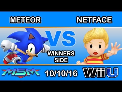 MSM 69 - Meteor (Sonic) Vs. Netface (Lucas) Winners Side - Smash Wii U