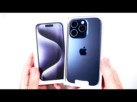iPhone 15 Pro Blue Titanium Unboxing and First Impressions