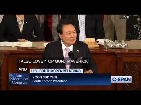 SouthKorean President Yoon Suk Yeol mentioned BTS & BLACKPINK in his address #bts #blackpink #viral
