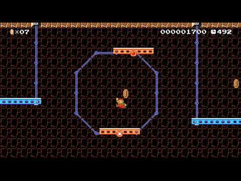 ボロボロ吊り橋でアスレチック by タックマンメガネ☆2 🍄 Super Mario Maker #anc