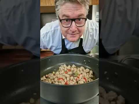 Pappardelle with Gorgonzola and white sausage