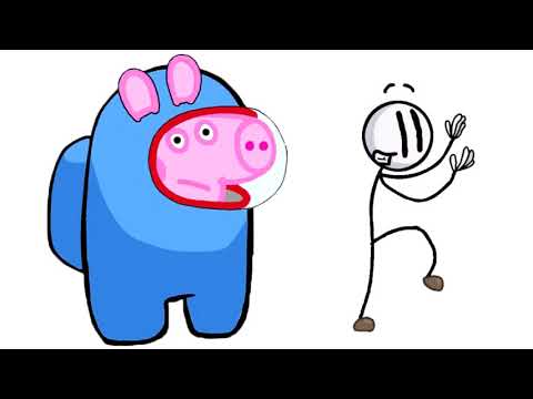 Among Us Peppa Pig vs Henry Stickmin