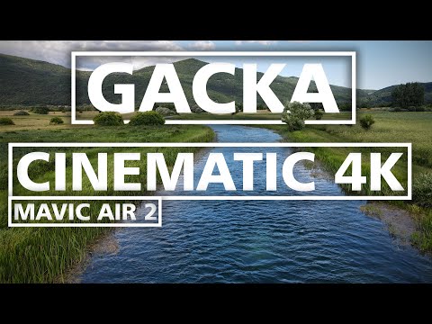 RELAXING 4K VIDEO |DRONE FOOTAGE| MAVIC AIR 2| Gacka river, Croatia