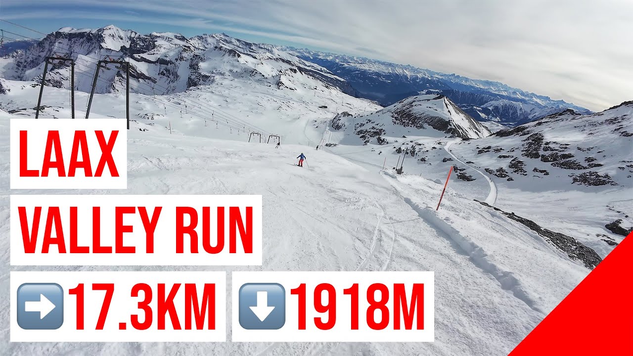 LAAX 17km glacier descent — Vorab to Flims 4K