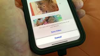 How to save a video in message app on iPhone 12 iOS15