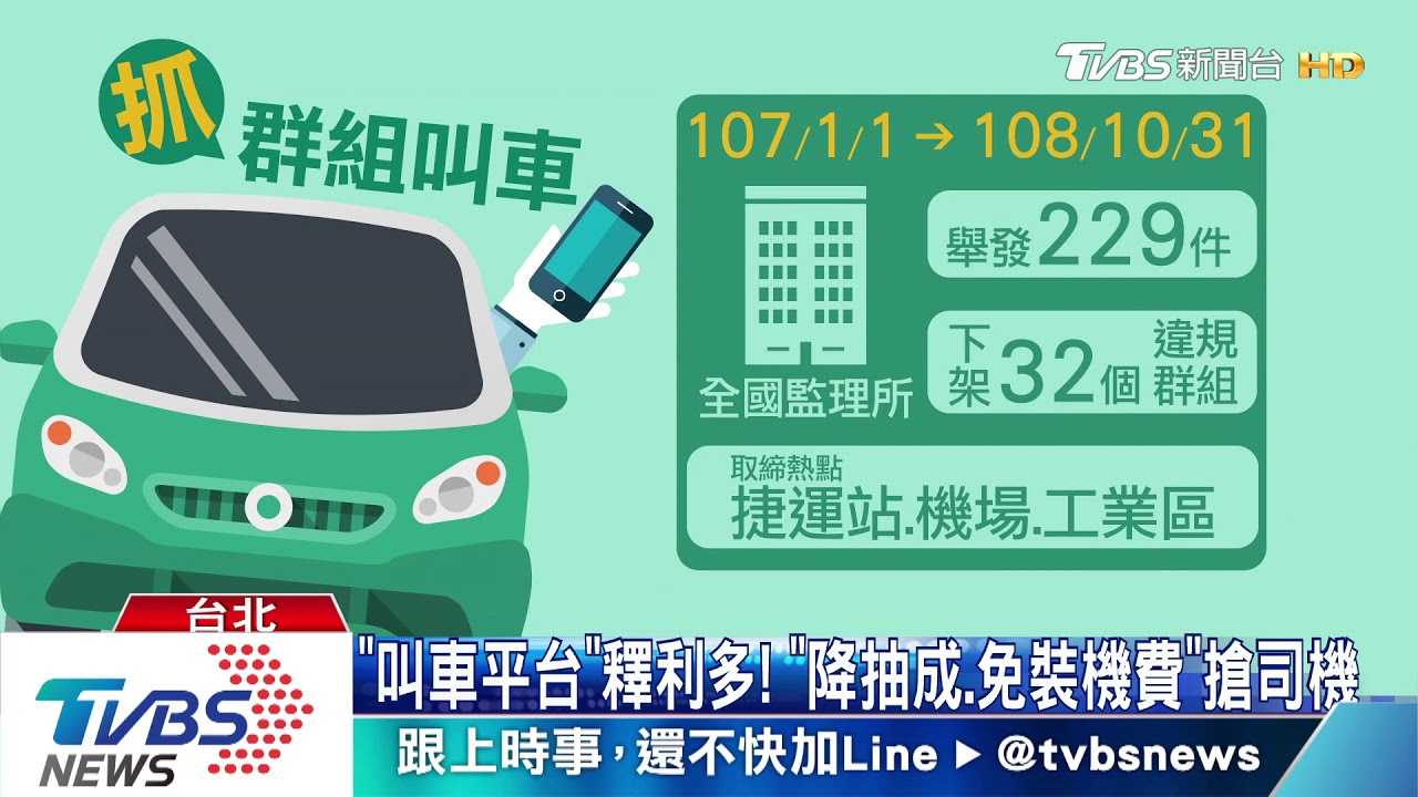 抓白牌防「群組叫車」 捷運站、百貨取締熱