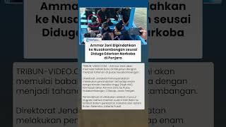 Penampakan Ammar Zoni Dipindahkan ke Nusakambangan, Tangan Diborgol & Mata Ditutup Kain Hitam