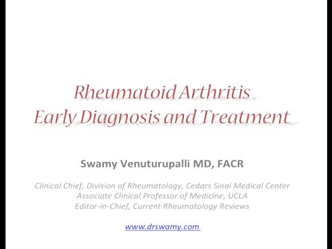 video:Rheumatoid Arthritis: Early Diagnosis and Treatment
