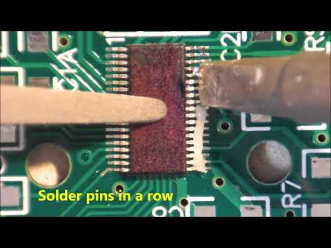 SMT Hand soldering of 38 pin TSSOP with 0.5mm pitch