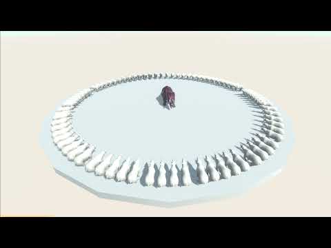 Every Unit surrounded by POLAR BEARS - Animal Revolt Battle Simulator