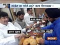 Ajay Makan and other Congress leaders spotted eating at restaurant ahead of fast at Rajghat