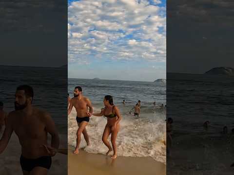 Ipanema beach Rio de Janeiro BRAZIL 🏝️ #shortsfeed #brazil #brazilian #riodejaneiro #travel #beach