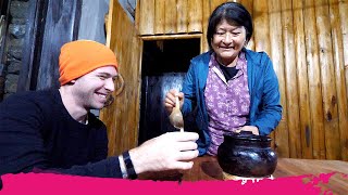 Bhutanese HOMESTAY FOOD + Bhutanese Whisky, Brandy & Rice Wine | Punakha, Bhutan