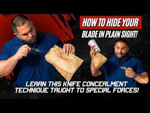 This Knife Concealment Technique Saves Lives l EDC Blade Concealment Training