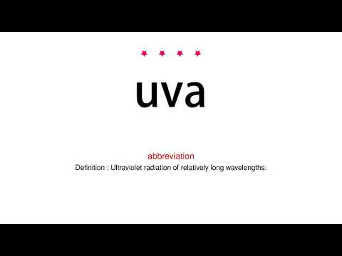 How to pronounce uva - Vocab Today