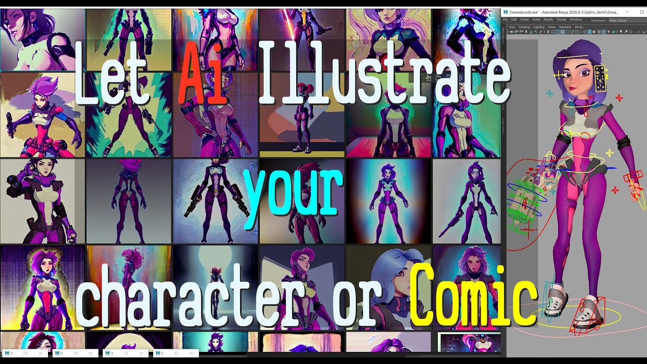 Easy character Illustrations in AI with stable diffusion and Dreambooth