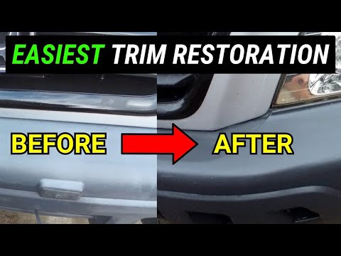 How To Restore Your Car's Faded Plastic Trim PERMANENTLY