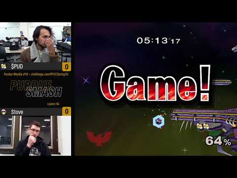 Purdue Spring 2019 Weekly #10 - Losers R4 - (Fox/Captain Falcon) $PUD vs Stove (Captain Falcon)
