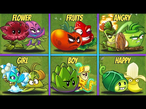 6 BEST PAIR Team Plants Battlez - Who Will Win? - PvZ 2 Team Plants