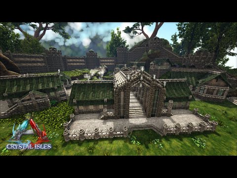 Ark: Crystal Isles - Elven Town - Speed Build | EP 3