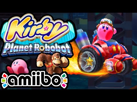 Kirby Planet Robobot PART 7 - 3DS Gameplay Walkthrough - Wheel Mode! Smash Bros amiibo Nintendo